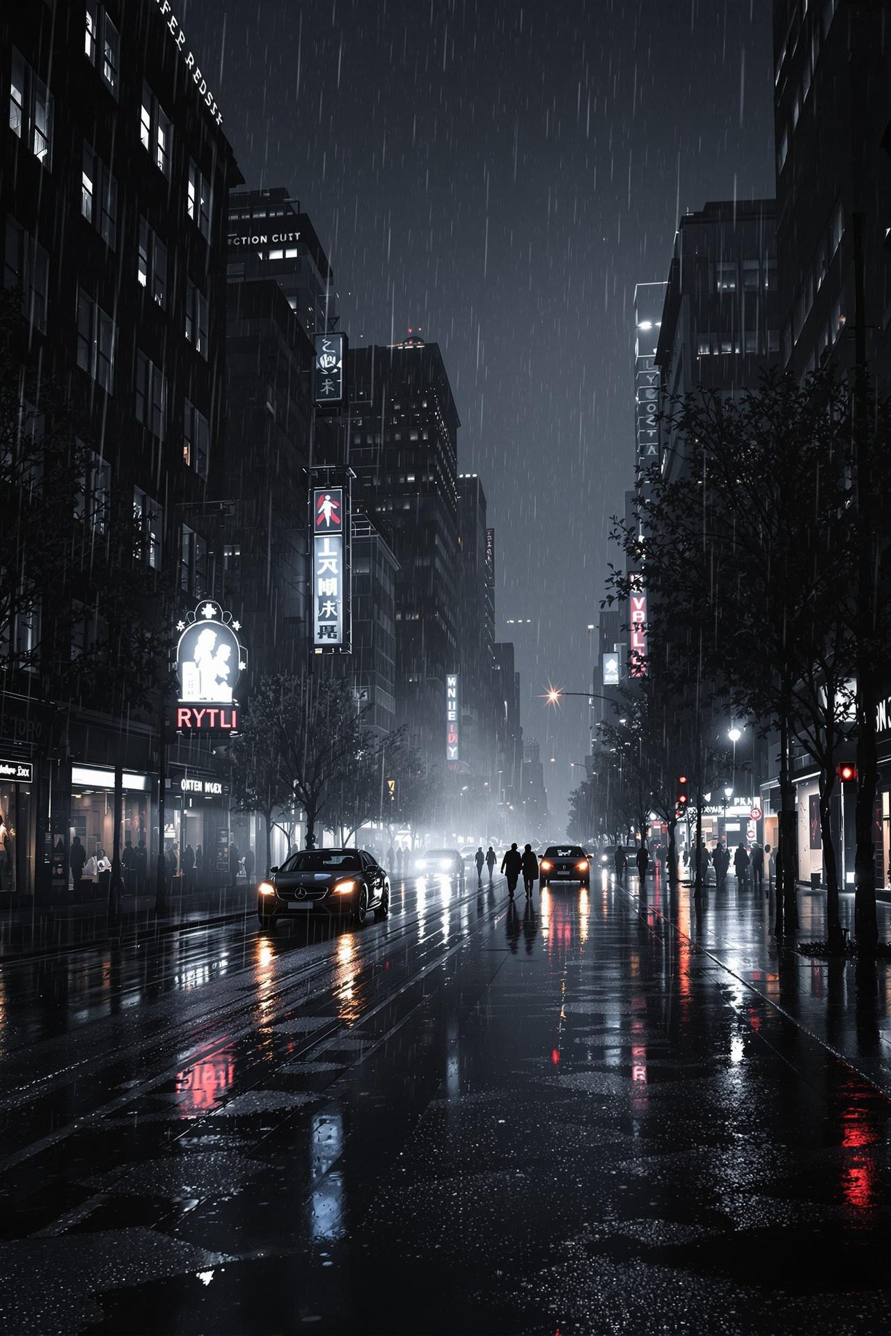 雨夜邂逅 - 爱情经典电影海报